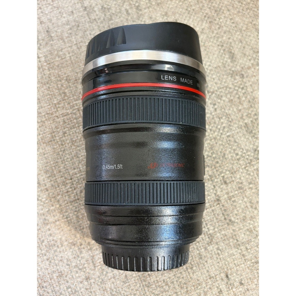 Vintage Y2K Camera Lens Coffee Travel Cup Mug Photo Photographer 35mm Film Gift